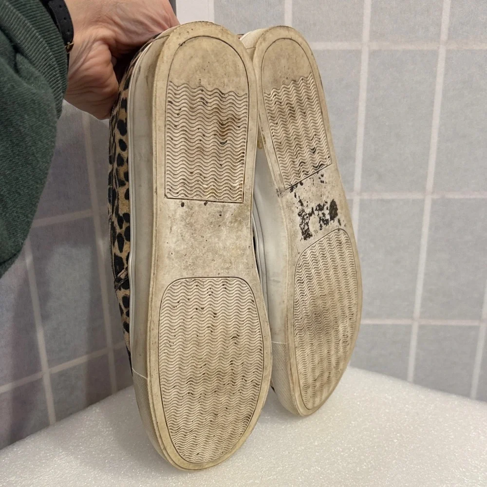 Steve Madden Safari Leopard Print Slip-On Sneakers size 10